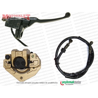 Ersimotor 50cc YB50QT-3 Scooter Ön Fren Sistemi Komple